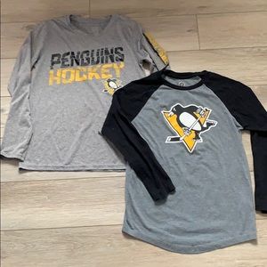 Penguins hockey shirts—long sleeved!